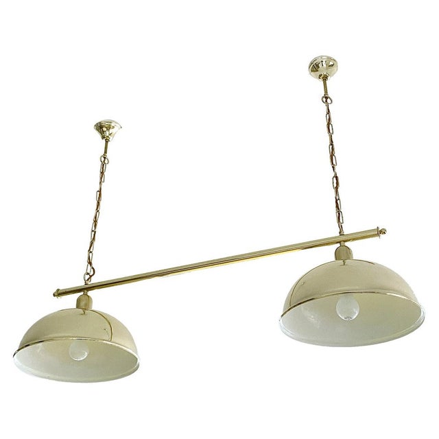 Gold Large Vintage Pendant Light in Brass from Honsel, 1960s For Sale - Image 8 of 18