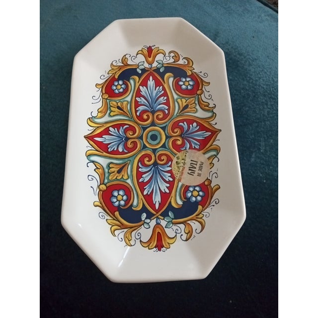1990s 1990s Gorgeous New Nova Deruta Made in Italy Platter For Sale - Image 5 of 6
