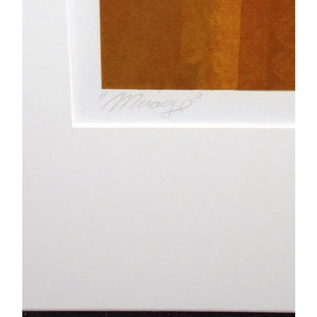 1980s "Mirage" Abstract Psychedelic Embossed Serigraph by David Kroos For Sale - Image 4 of 5