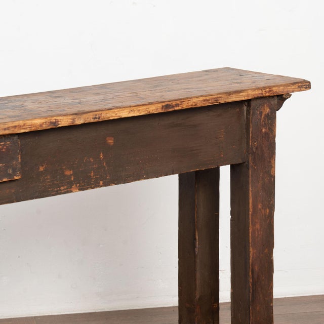 Late 19th Century Rustic Narrow Console Table For Sale - Image 12 of 14