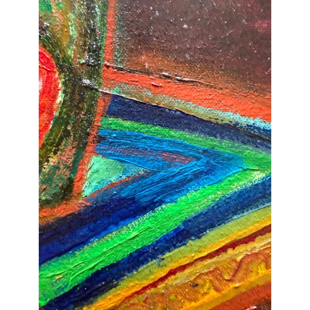 Mid-Century Modern Colorful Still Life With Blue Pitcher For Sale - Image 3 of 10