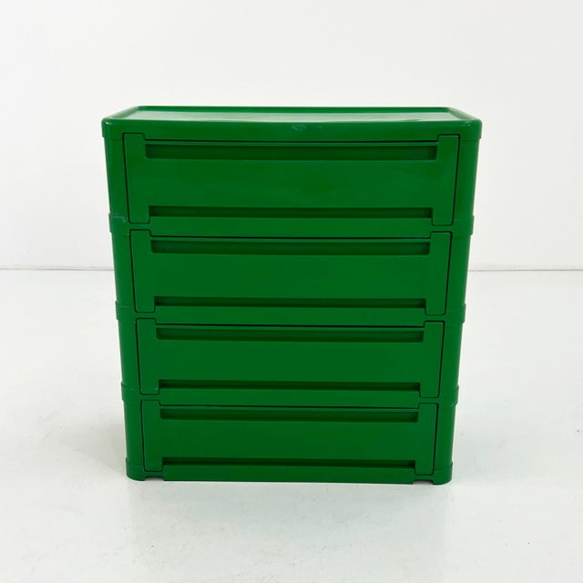 Green Chest of Drawers Model 4964 by Olaf Von Bohr for Kartell, 1970s For Sale - Image 11 of 11