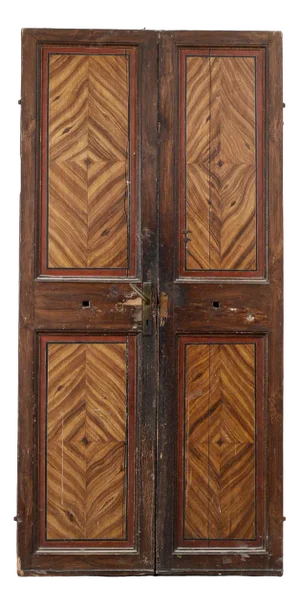 Faux Wooden Door with Lacquered Front and Backwards