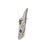 Late 20th Century Art Deco Diamond Brooch Platinum 18k Gold Sapphire Rectangle Shape For Sale - Image 5 of 6