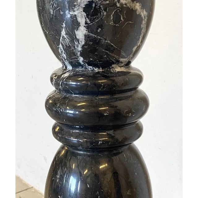 Black Marquinia Black Marble Columns, Set of 2 For Sale - Image 8 of 10