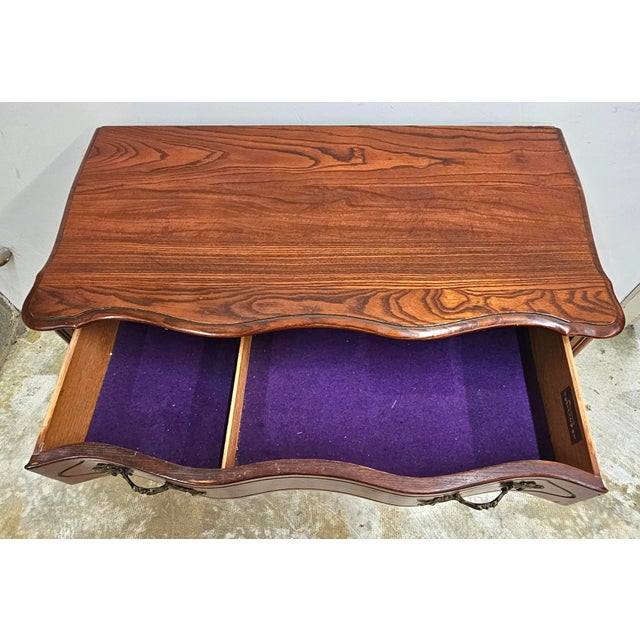 Tomlinson Furniture Mid-Century Provincial Oak Secretary Chest of Drawers For Sale In Washington DC - Image 6 of 11