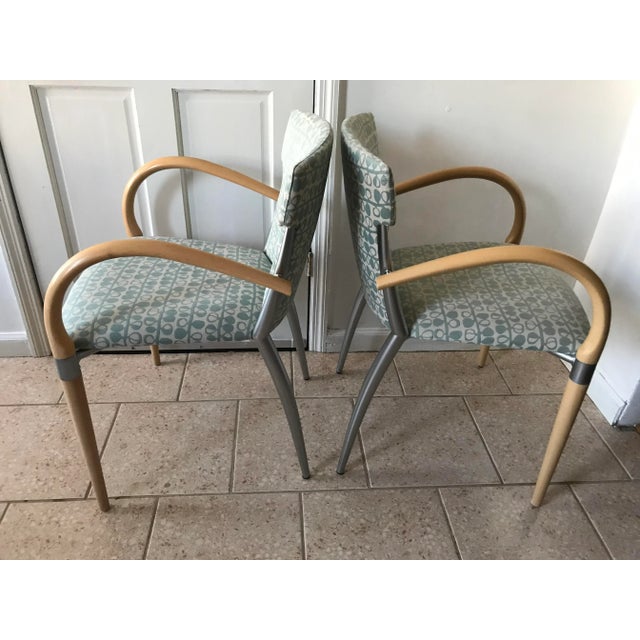 1990s Postmodern Italian Style Chairs - a Pair For Sale In New York - Image 6 of 12