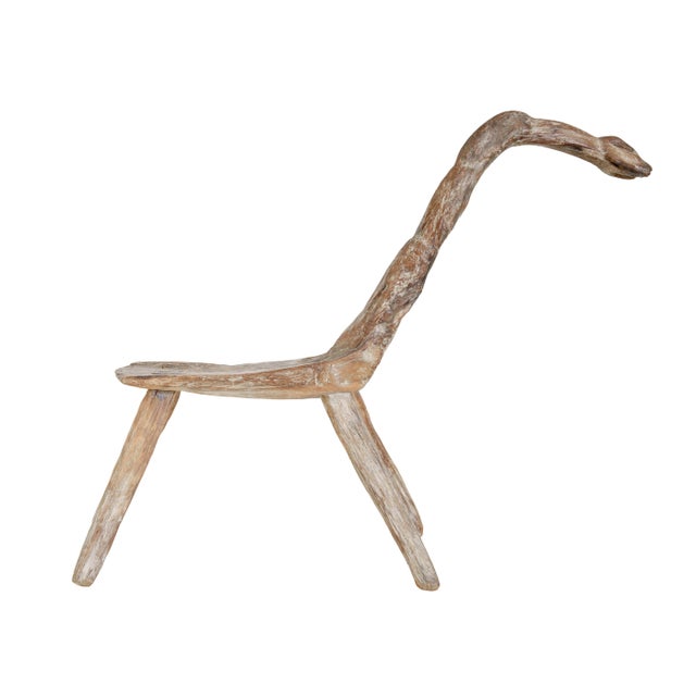 19th Century Natural Form Oak Childs Stool, 1880s For Sale - Image 6 of 9