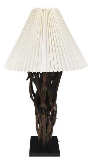 Vintage Table Lamp in Driftwood, 1980s