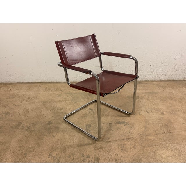 Animal Skin MG5 Cantilever Chair in Leather by Mart Stam for Matteo Grassi, 1970s For Sale - Image 7 of 15