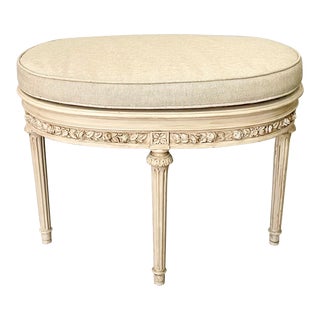 French Petite Painted Bench For Sale