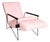 Brazilian Modern Reclining Chair in Metal, Hardwood & Leather, Ernesto Hauner, 1960s For Sale