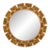 A Yellow Glass and Resin Convex Mirror, in the Manner of Line Vautrin. Contemporary. For Sale