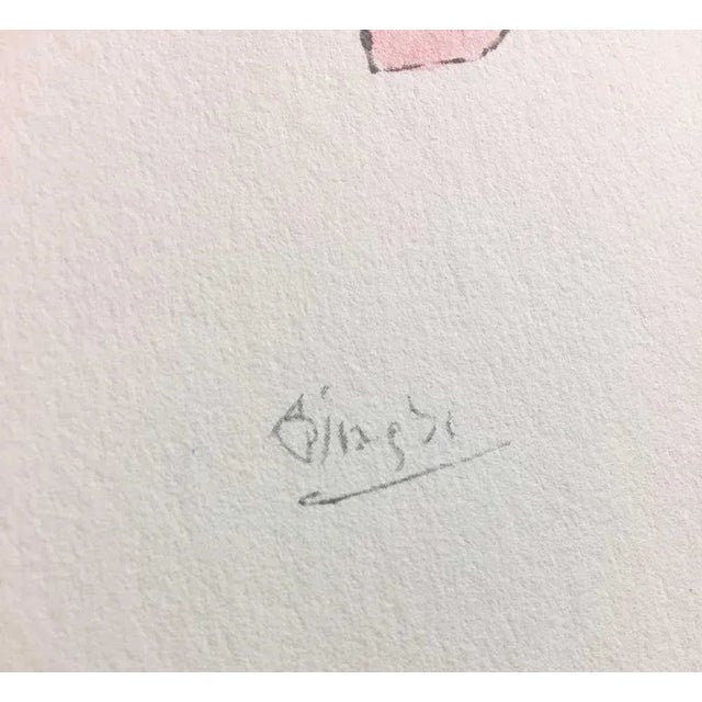 Pablo Picasso 1940s Vintage Pablo Picasso Lithograph Limited Edition "Saltimbanques" Print For Sale - Image 4 of 5