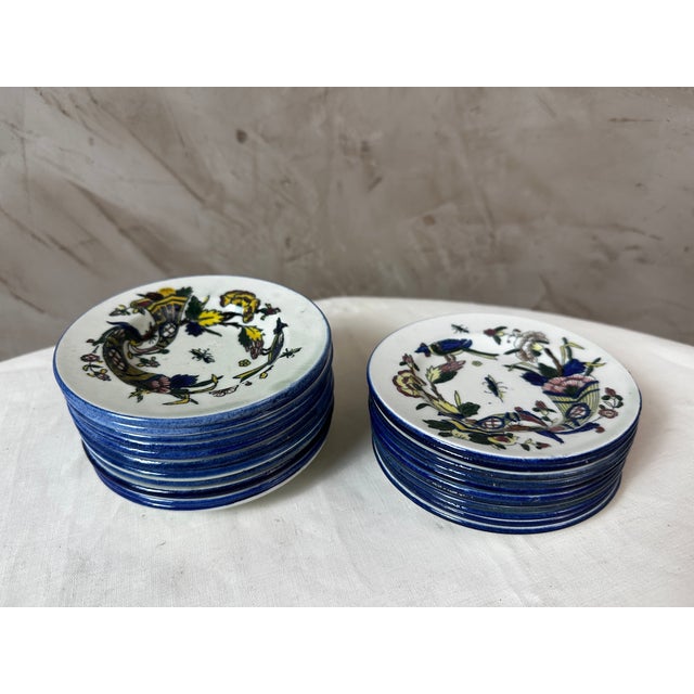 Blue Dinner Service from Gien, 1890s, Set of 27 For Sale - Image 8 of 14