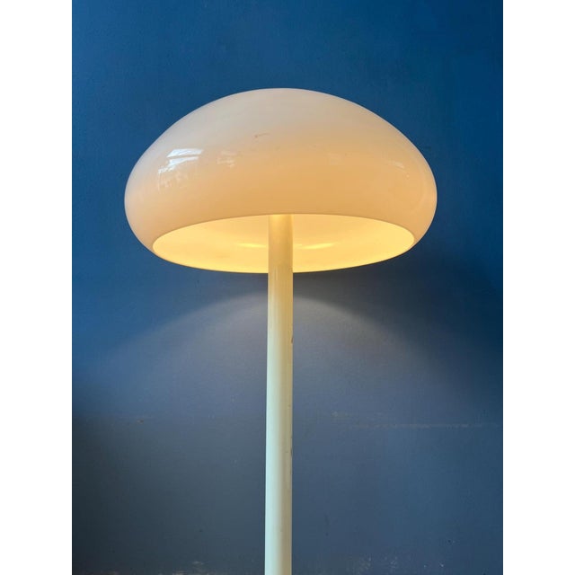 Space Age White UFO Floor Lamp from Dijkstra For Sale - Image 3 of 11