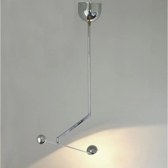 Vintage Balance Ceiling Lamp in Chrome, 1970s For Sale - Image 6 of 14