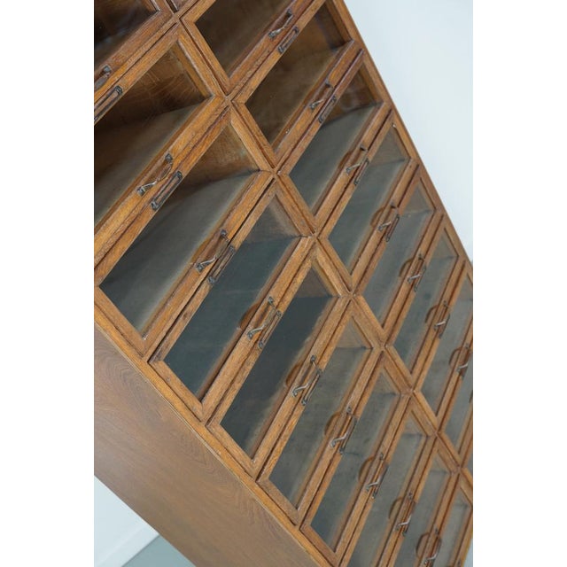 Vintage Dutch Oak Haberdashery Shop Cabinet, 1930s For Sale - Image 14 of 15
