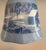 Vintage Currier & Ives “Home in the Wilderness” Blue & White Porcelain Bell With Gold Accents For Sale - Image 4 of 11