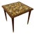 1960s Square Walnut & Tile Top Side Table For Sale