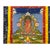 Religious Tibetan Print Fabric Trim Amitayus Buddha Art Wall Scroll Thangka For Sale - Image 3 of 4