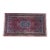 Vintage Hand-Knotted Wool Oriental Medallion Rug Crimson Red Indigo Blue 3 X 5' For Sale