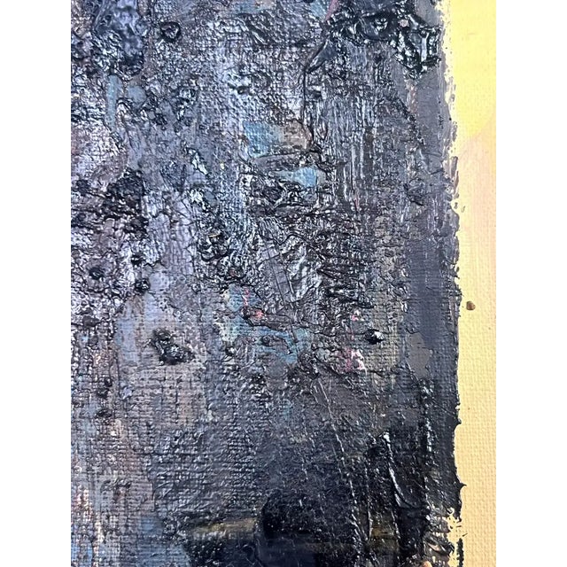 1960s Alice Marcus " Landscape With Foil " Oil on Canvas Painting Framed, 1960's For Sale - Image 5 of 10