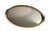 Vintage French Oval Mirrored Vanity Tray With Gilt Floral Filigree, Circa 1950s For Sale - Image 10 of 10