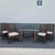 Boho Chic Boho Chic Chippendale Style Rattan Dining Set - 5 Pieces For Sale - Image 3 of 12