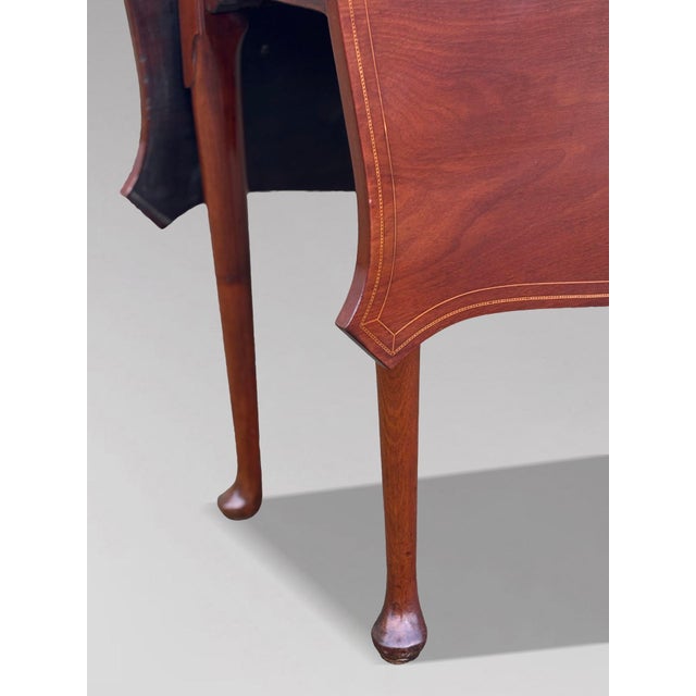 Late 18th Century Antique George III Mahogany Drop-Leaf Table, 1790 For Sale - Image 5 of 8