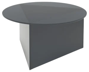Satin Glass Prisma Circle 70 Coffe Table by Sebastian Scherer