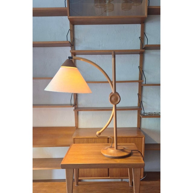 Large Multi-Adjustable Table Lamp in Teak from Domus, Denmark, 1970s For Sale - Image 16 of 18