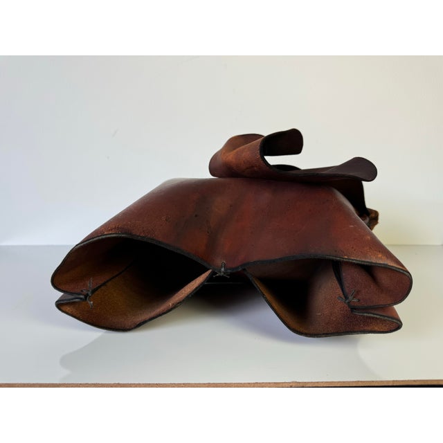 1960's Vintage German Leather Deru Elephant Sculpture For Sale - Image 9 of 9