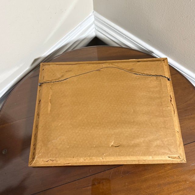 Traditional Vintage Needlepoint Judaica Rabbi Writing Torah Framed Handmade Art For Sale - Image 3 of 3