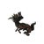 Coffee Vintage Rustic Metal Fengshui Kirin Incense Burner Display Art Figures For Sale - Image 8 of 8