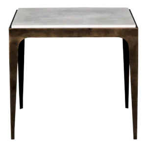 Hancock Side Table in French Brass