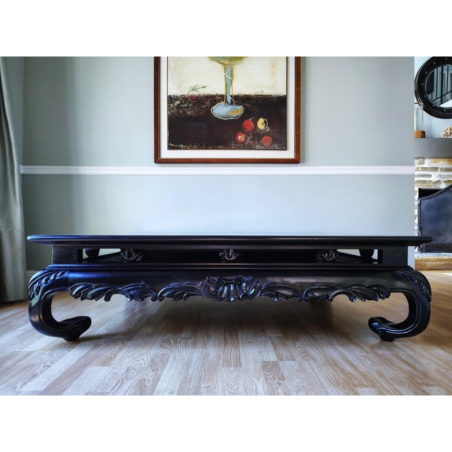 Ralph Lauren Style Custom Ming Coffee Table For Sale - Image 12 of 15