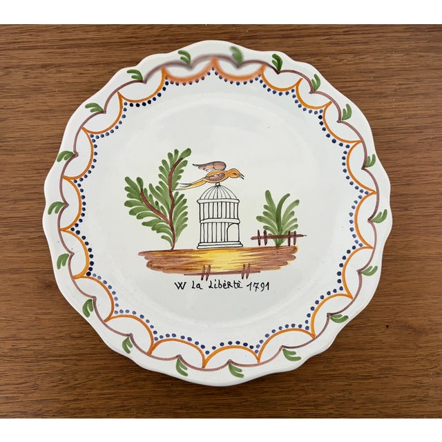 Vintage 1967 French La Révolution Hand-Painted Stoneware Dinnerware Set, 49 Pieces For Sale - Image 4 of 15