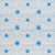 Schumacher x Molly Mahon Spot & Star Wallpaper in Blue For Sale
