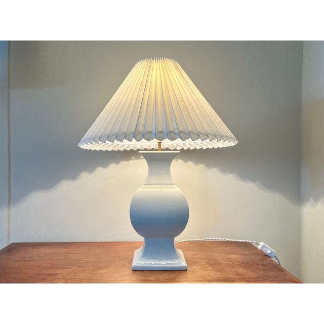 Vintage Crackle Glaze Ceramic Table Lamp, France, 1970s For Sale - Image 16 of 16