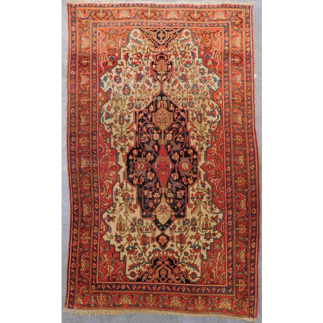 1920s Antique Persian Rug 4'x 6'8" For Sale - Image 13 of 13