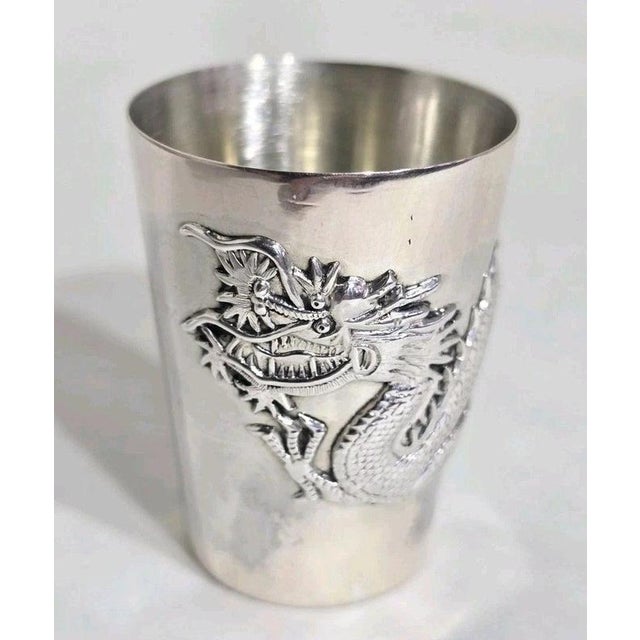2000 - 2009 Antique Late 19th Century Chinese Export Silver Beaker from Tuck Chang & Co. For Sale - Image 5 of 18