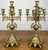 An impressive pair of Vintage French candelabras featuring beautifully ornate detailing and elegant five arm candle...