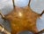 Vintage Art Deco Burl Wood & Églomisé Glass Accent Table With Brass Details For Sale - Image 10 of 12