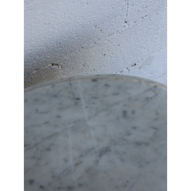Late 1800s Victorian Eastlake Marble Top Carved Side Table 6909 For Sale - Image 17 of 18