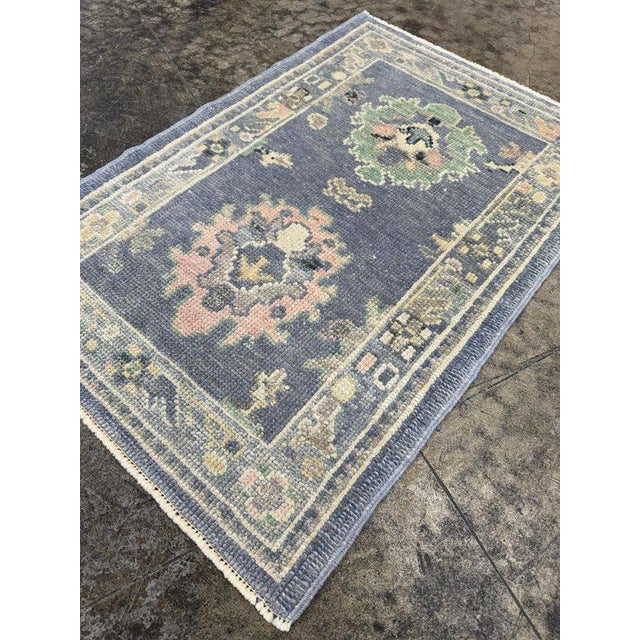 Turkish Oushak Rug 2'3" x 3'4" For Sale - Image 4 of 4