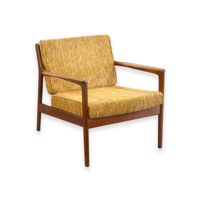 Pair of Folke Ohlssen for Dux Usa 75 Vintage 1960s Teak Accent Lounge Chairs For Sale - Image 9 of 12