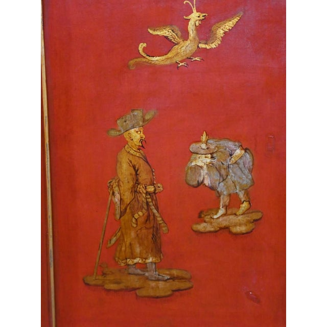 Antique Painted Chinoiserie Room Divider, 1890s For Sale - Image 6 of 18