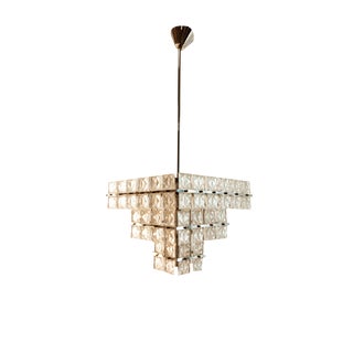 Square Glass Ceiling Light For Sale