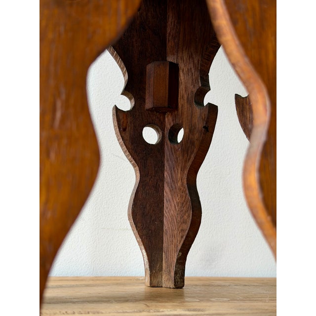 Arts & Crafts Oak Hexagonal Occasional Table For Sale In New York - Image 6 of 9